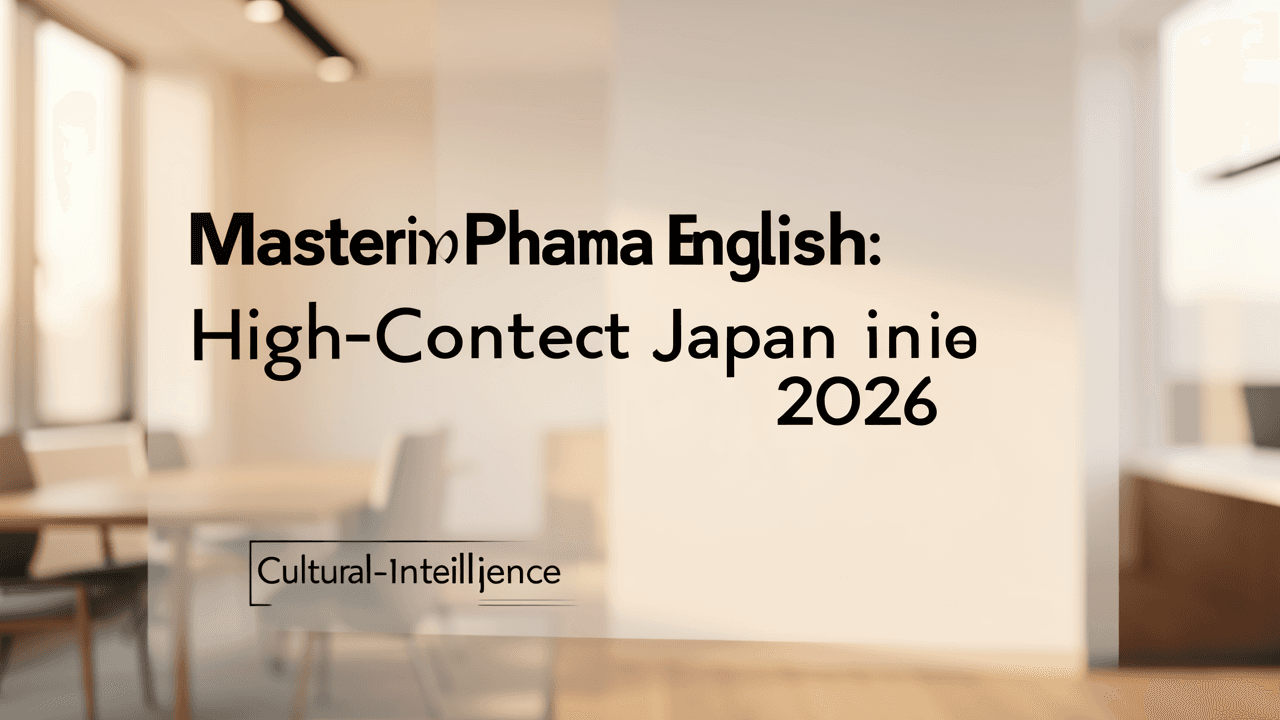 Mastering Pharma English: High-Context Japan in 2026