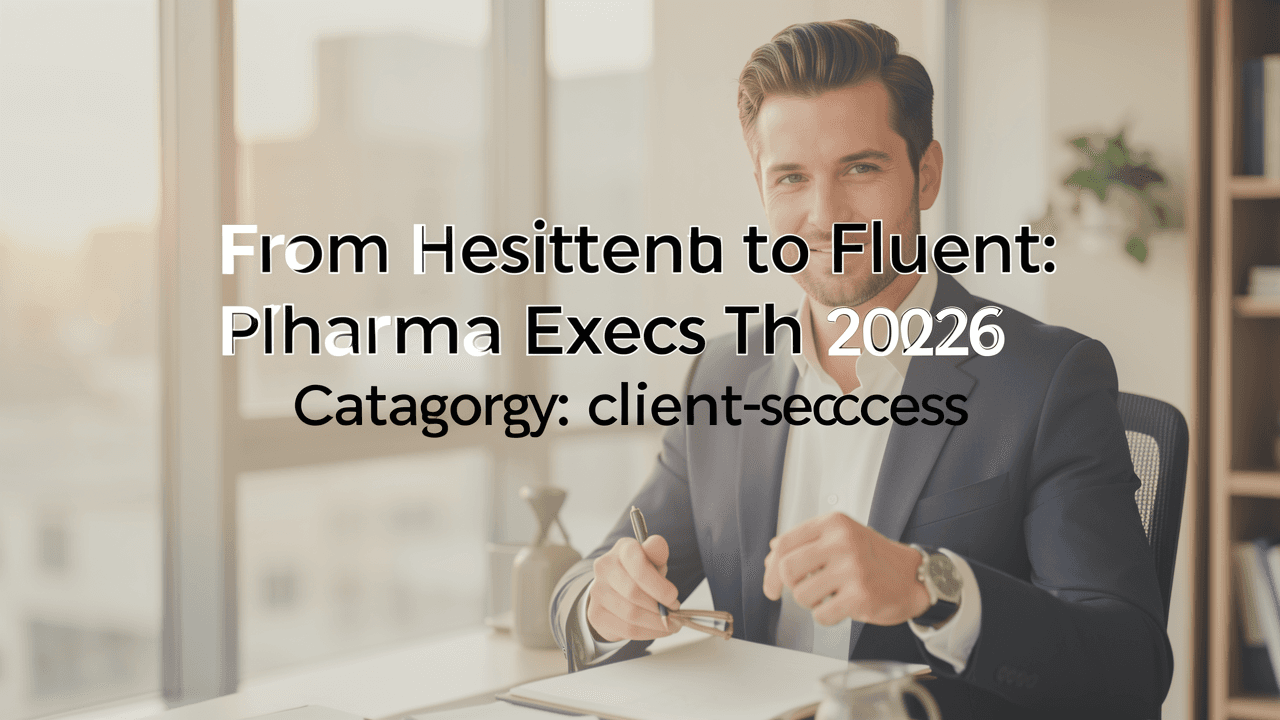 From Hesitant to Fluent: Pharma Execs Thrive in 2026